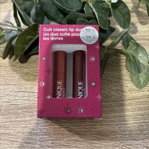 Clinique Cult Classic Almost Lipstick Duo Set Black & Pink Honey 0.04 oz x 2